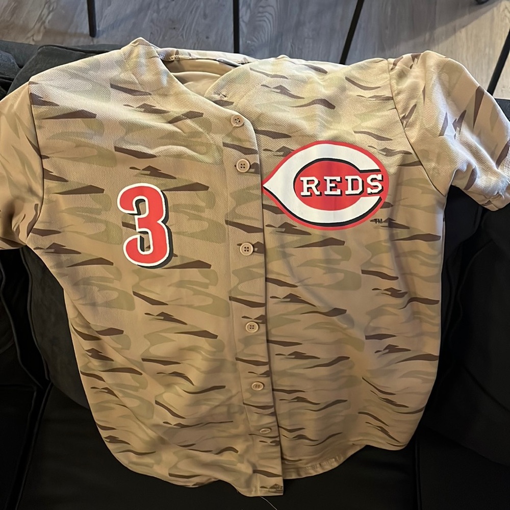 Cincinnati Reds Ken Griffey Jr army jersey